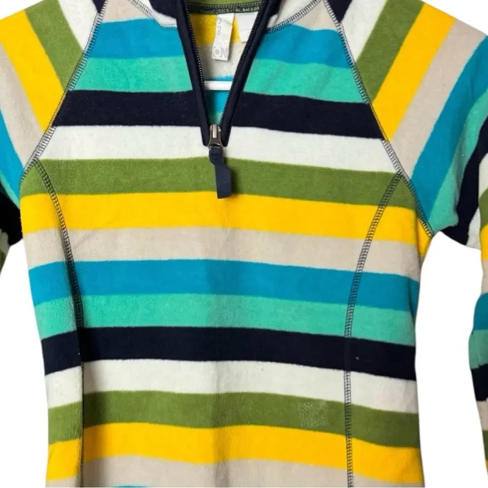 Old Navy  Girl's  Cold Weather Multicolor Fleece Quarter-Zip Sz 8